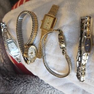 Elegant Gold and Silver Women's Watch